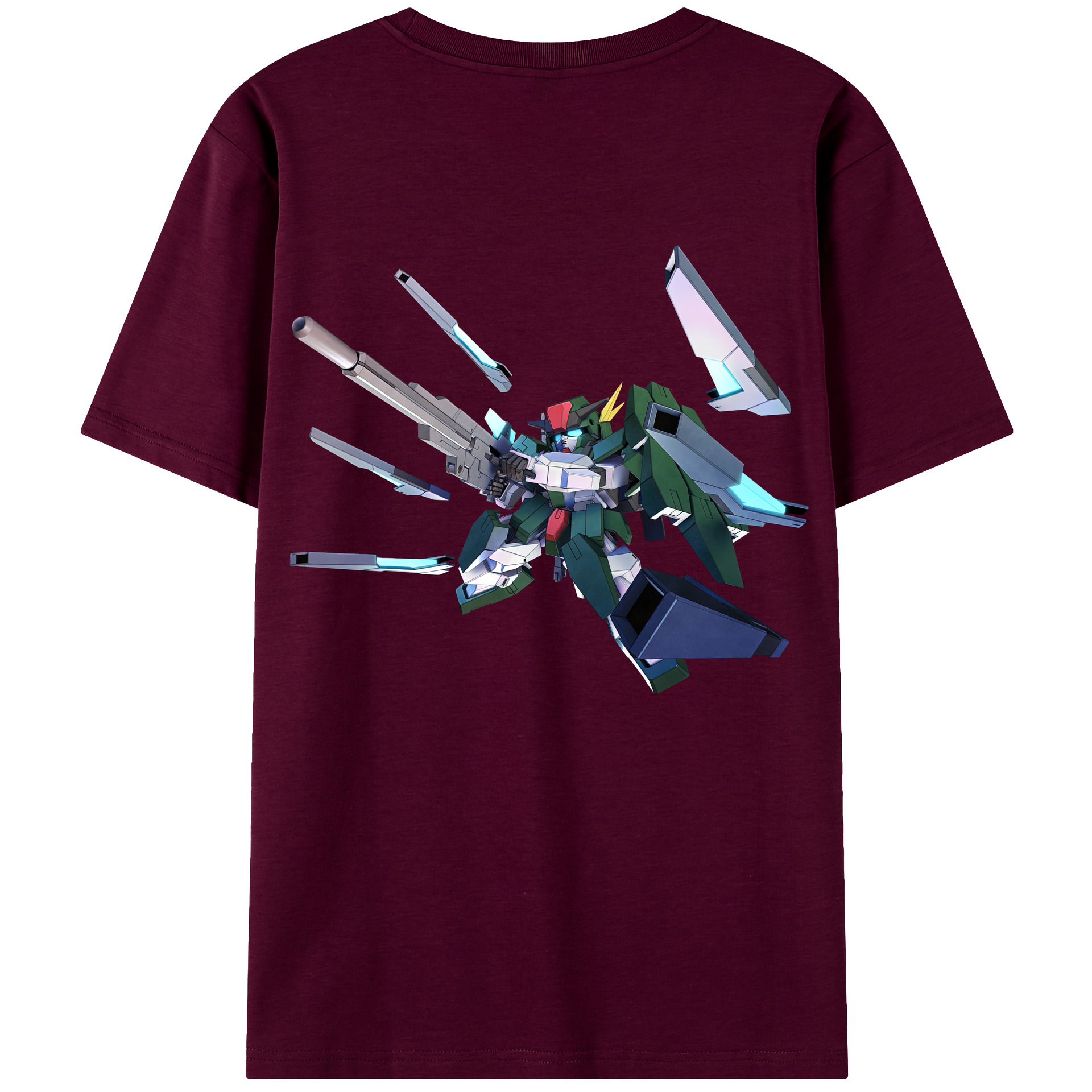 （画像用） 機動戦士ガンダム Mobile Suit Gundam レディース半袖Tシャツ(バックプリント)